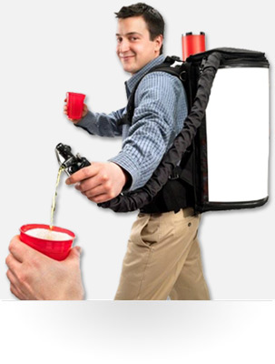 Carbonated Beverage Dispensing Backpack